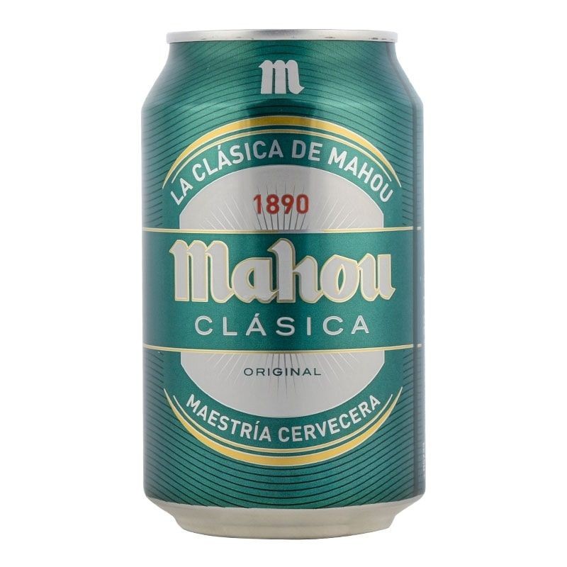 Cerveza Mahou clásica 33 cl pack 24 latas