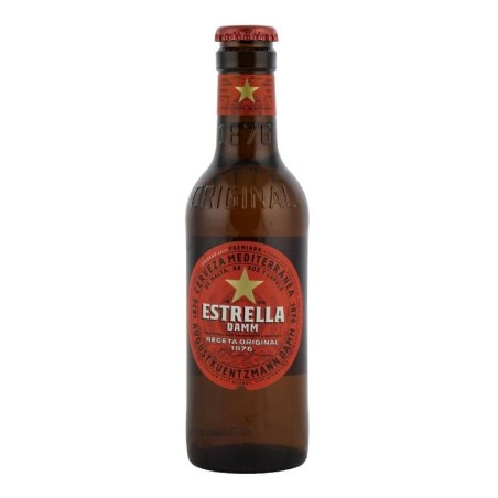 Cerveza Estrella Damm 25 cl pack 24 botellines
