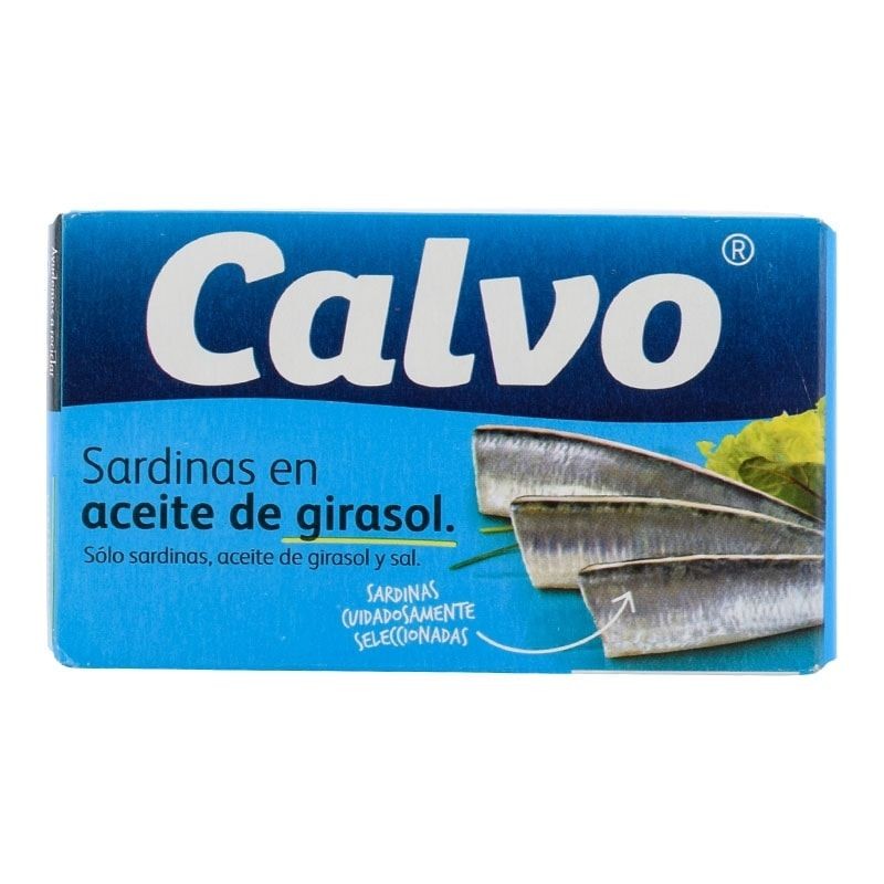 Sardinas en aceite girasol Calvo 120 g Sardinas en aceite girasol Calvo 120 g
