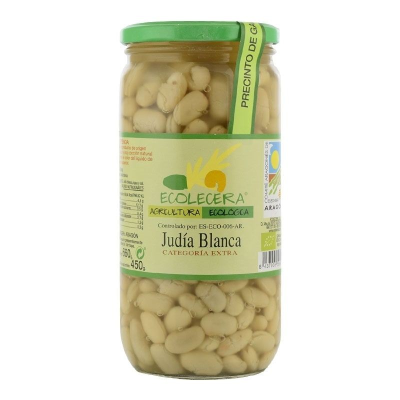 Judía blanca cocida ecológica Ecolecera 720 g Judía blanca cocida ecológica Ecolecera 720 g