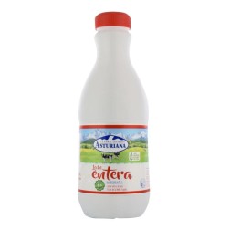 Leche entera Asturiana 1.5 litros pack 6 botellas