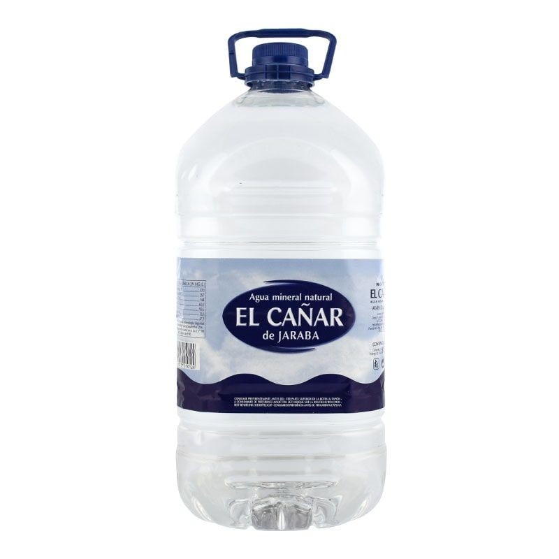Agua mineral El Cañar 5 litros pack 4 garrafas