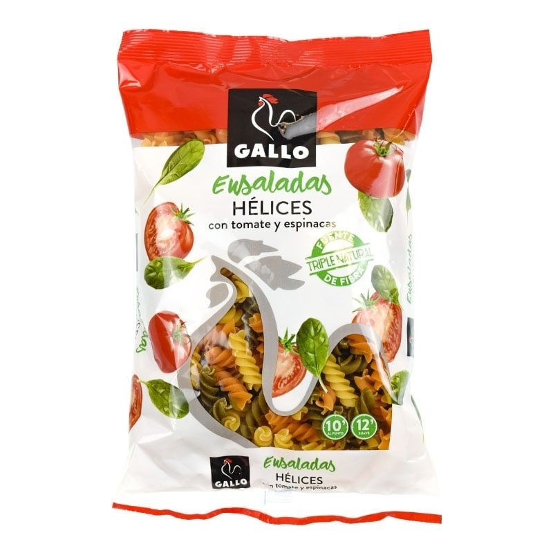 Hélices con tomate y espinacas Gallo Ensaladas 250 g Hélices con tomate y espinacas Gallo Ensaladas 250 g