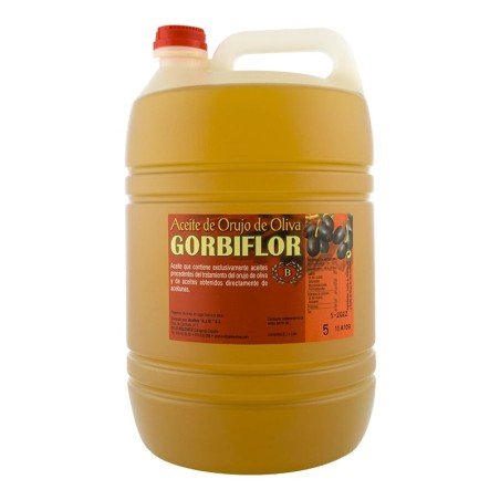 Aceite de orujo de oliva Gorbiflor garrafa 5 litros