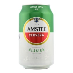 Cerveza Amstel clásica 33 cl pack 24 latas