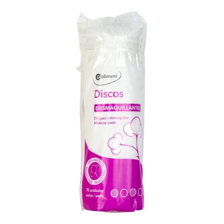 Discos desmaquillantes algodón Coaliment 70 ud