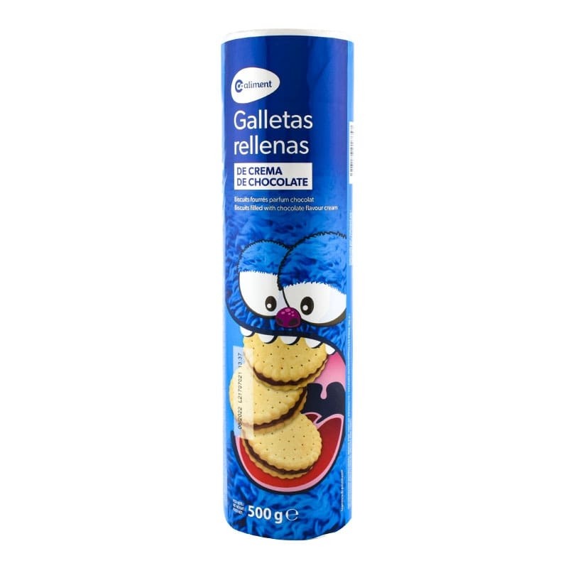 Galletas rellenas de chocolate Coaliment 500 g
