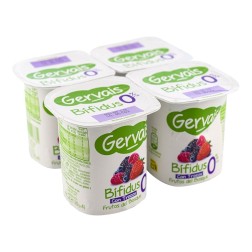 Yogur frutos del bosque con bífidus Gervais 4x120 g