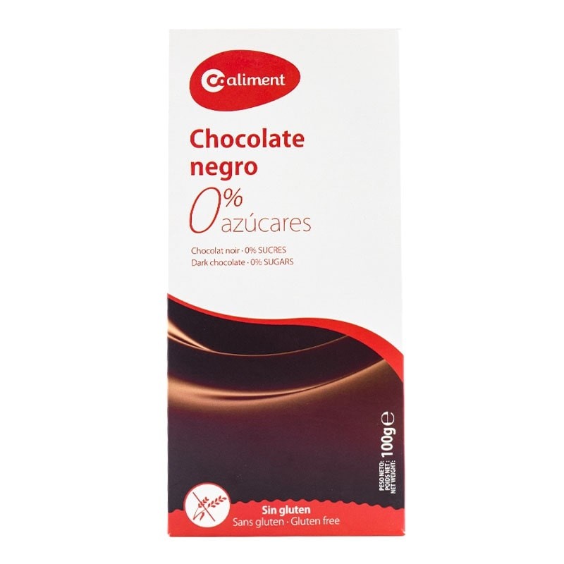 Chocolate negro sin azúcar Coaliment tableta 100 g