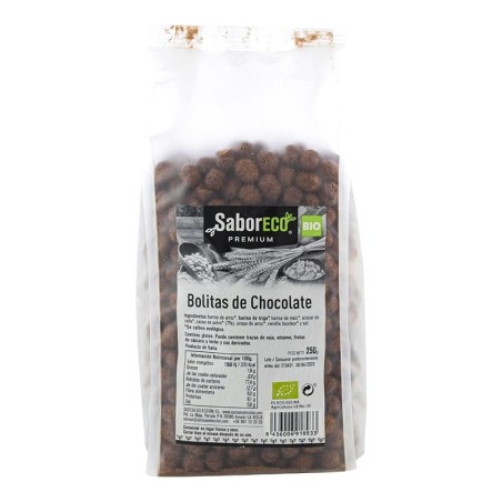 Cereales bolitas de chocolate ecológicos Saboreco 250 g