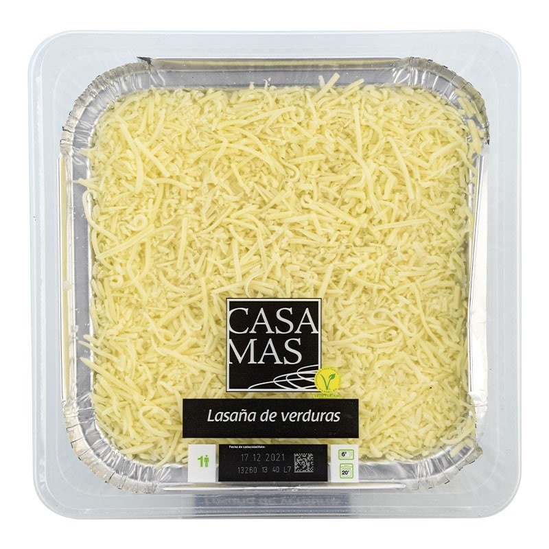 Lasaña de verduras Casa Mas 1 ración 395 g Lasaña de verduras Casa Mas 1 ración 395 g