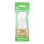 Cuchara de postre de plástico reciclable blanca 12.5 cm Maxi Products 24 ud