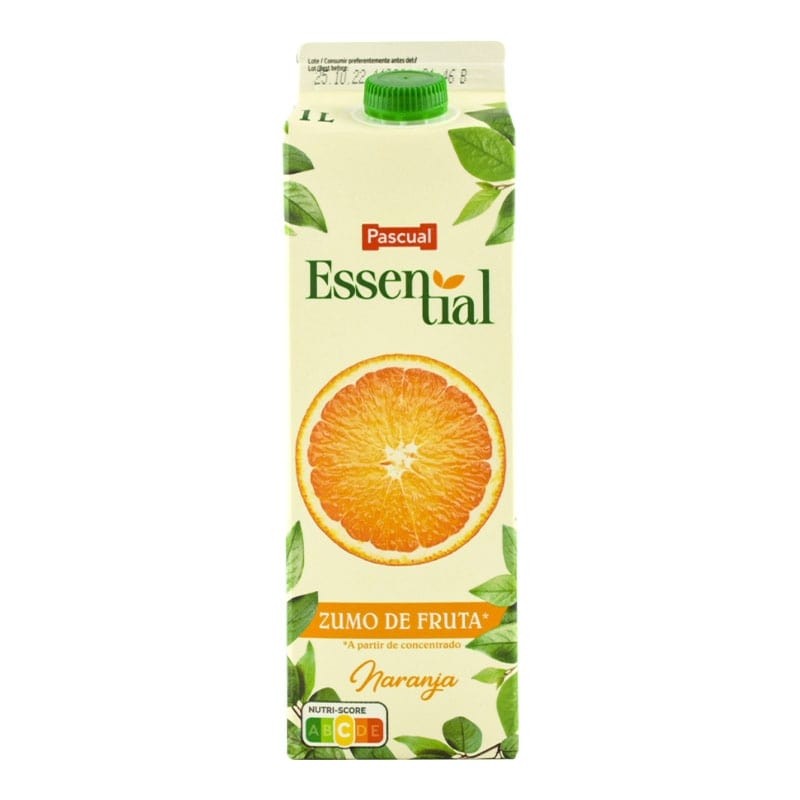 Zumo de naranja a partir de concentrado Essential 1 litro