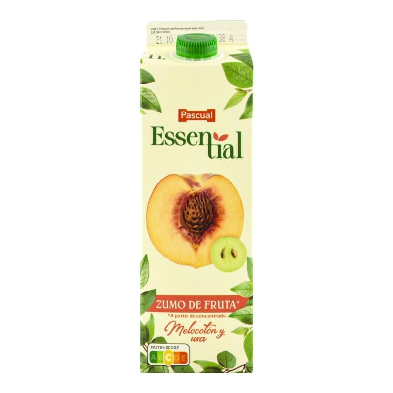 Zumo de melocotón a partir de concentrado Essential 1 litro Zumo de melocotón a partir de concentrado Essential 1 litro