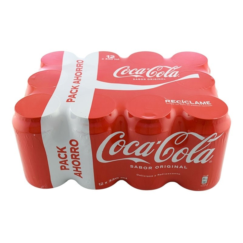Coca Cola Original 33 cl pack 12 latas - Nacional