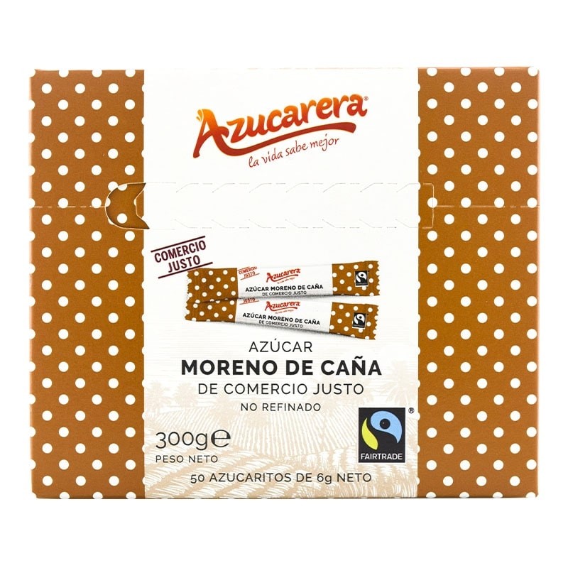 Azúcar moreno en sobres Azucarera 50x6 g