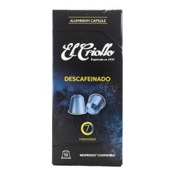 Cápsulas café Descafeinado El Criollo 10 ud