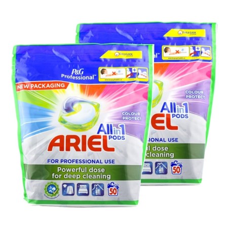 Detergente Ariel Pods All in one Colour Protect 2x50 cápsulas