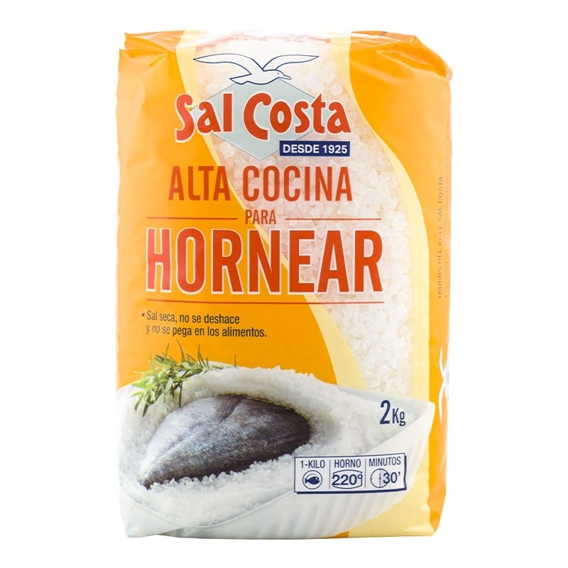 Sal de alta cocina para hornear Sal Costa 2 kg
