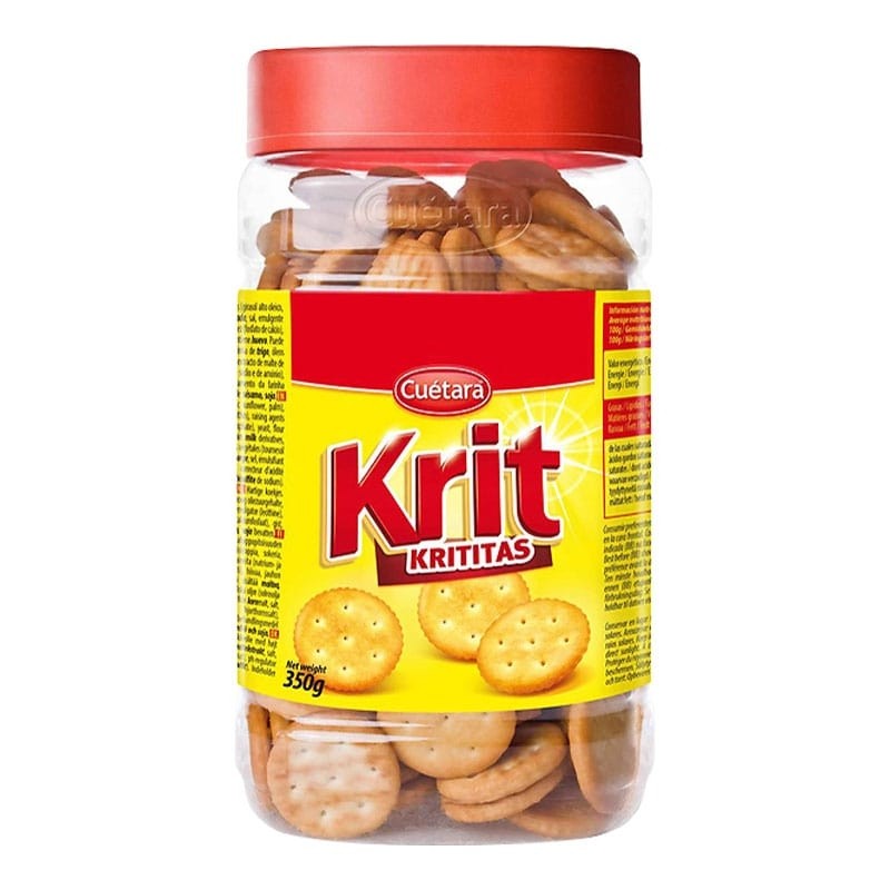 Galletas saladas Cuetara Krit bote 350 g Galletas saladas Cuetara Krit bote 350 g