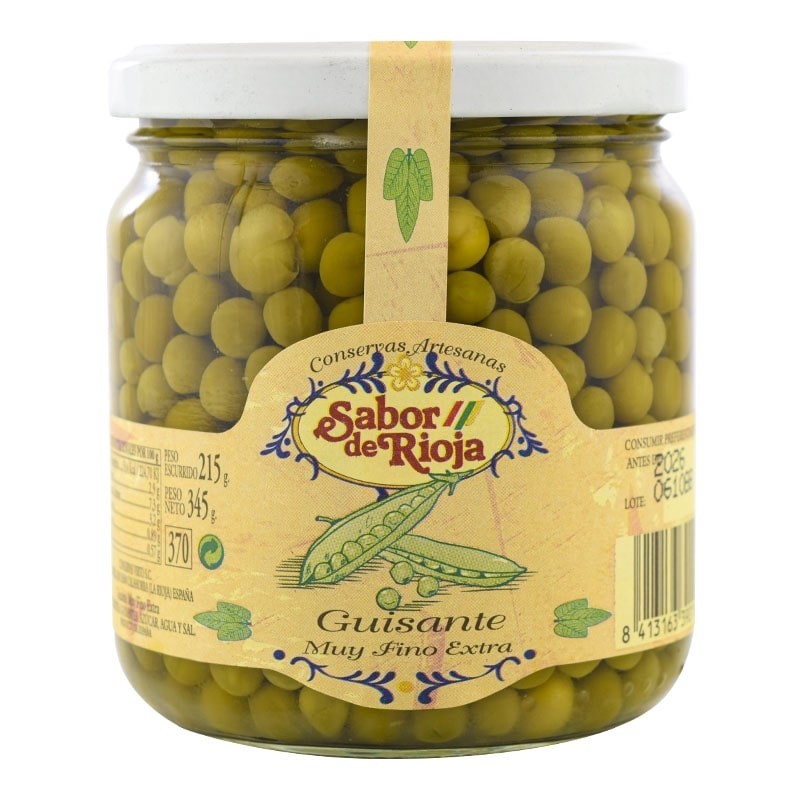 Guisantes cocidos muy finos Sabor de Rioja 345 g