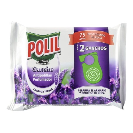 Gancho antipolillas perfumador lavanda Polil 2 ud