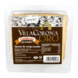 Queso de oveja curado cortado Villacorona Oro cuña 250 g