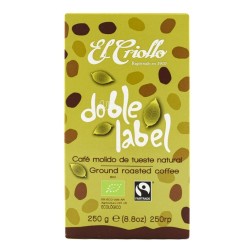 Café molido ecológico El Criollo Doble Label 250 g