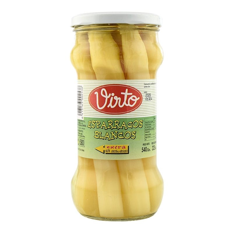 Espárragos blancos Extra Virto 6-8 ud 540 g Espárragos blancos Extra Virto 6-8 ud 540 g