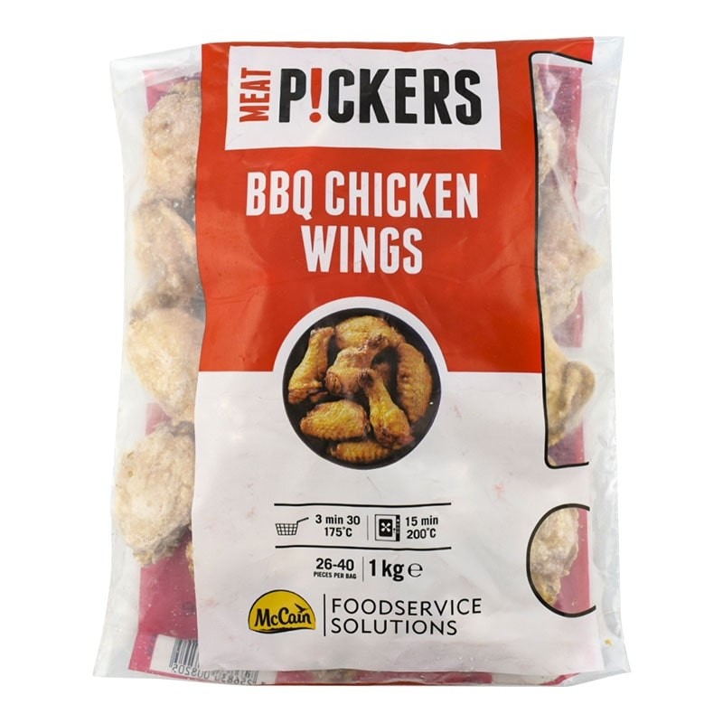 Alitas de pollo sabor barbacoa McCain 1 kg Alitas de pollo sabor barbacoa McCain 1 kg