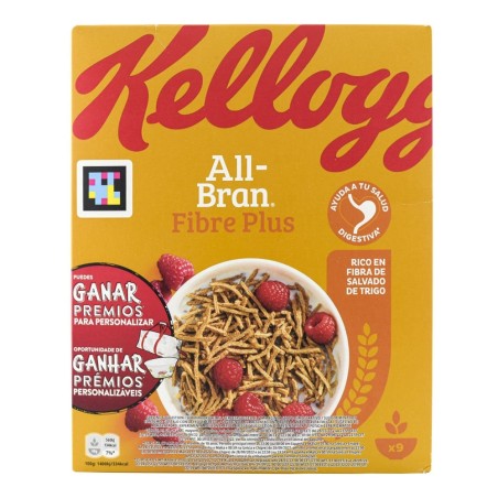 Cereales integrales All Bran Fibre Plus Kellogg's 375 g