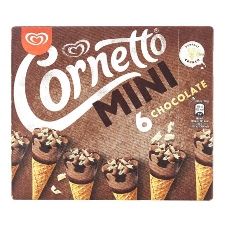 Helado Cornetto mini chocolate 6 ud