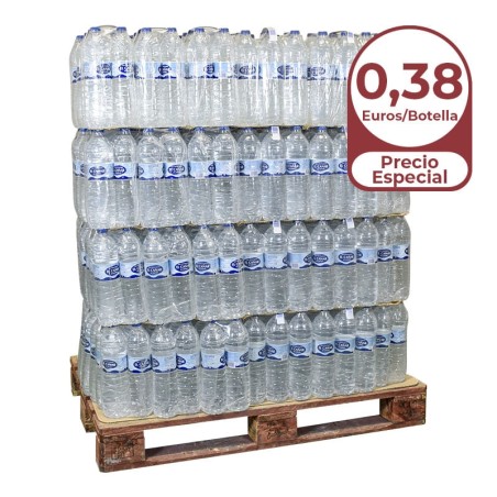 Agua mineral El Cañar 1.5 litros palet 84 packs de 6 botellas