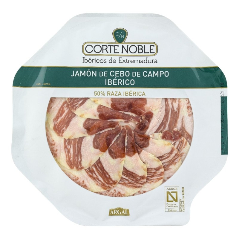 Jamón de cebo de campo ibérico Argal Corte Noble 70 g