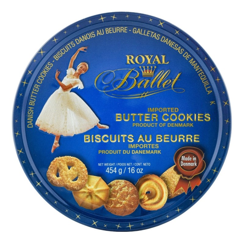 Galletas danesas de mantequilla Royal Ballet lata 454 g Galletas danesas de mantequilla Royal Ballet lata 454 g