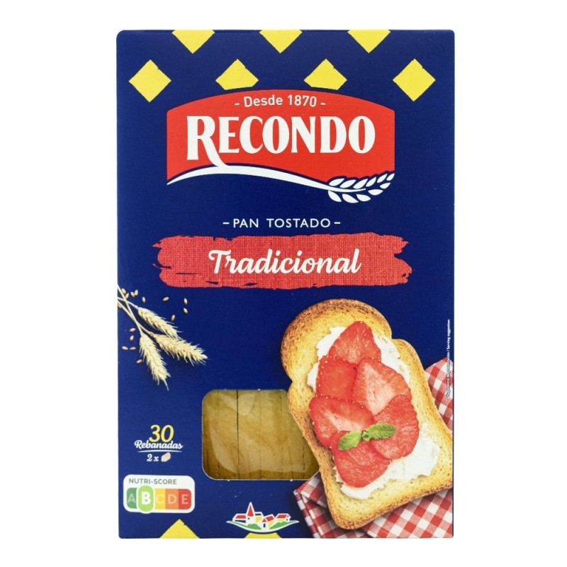 Pan tostado Recondo tradicional con aceite de oliva 270 g Pan tostado Recondo tradicional con aceite de oliva 270 g