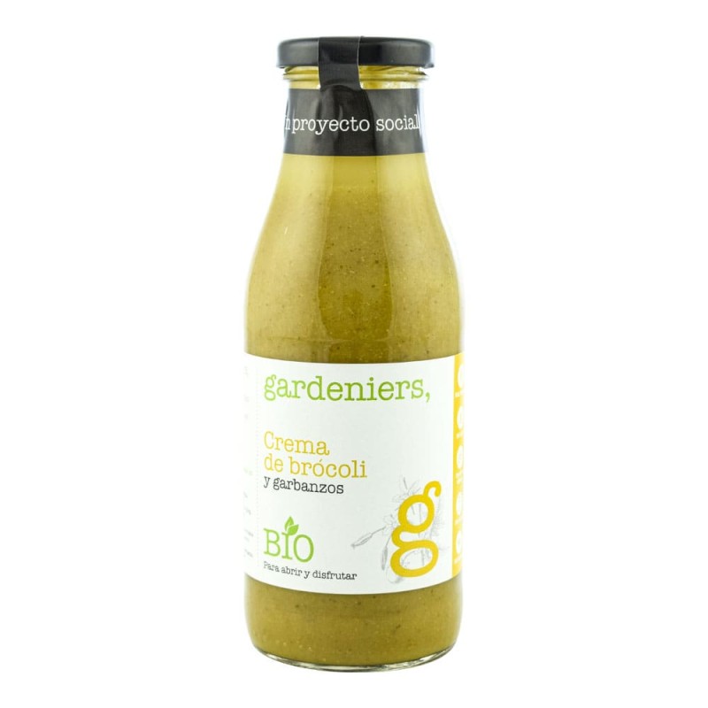 Crema de brócoli y garbanzos Gardeniers 490 g Crema de brócoli y garbanzos Gardeniers 490 g