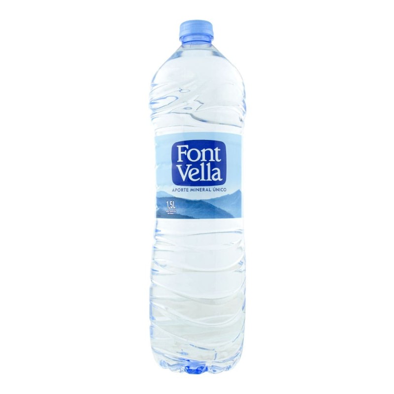 Agua mineral Font Vella 1.5 litros 2 packs de 6 botellas
