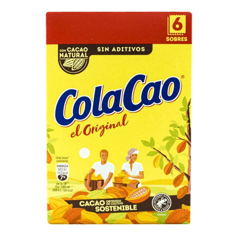 Cacao soluble ColaCao Original 6 sobres 108 g