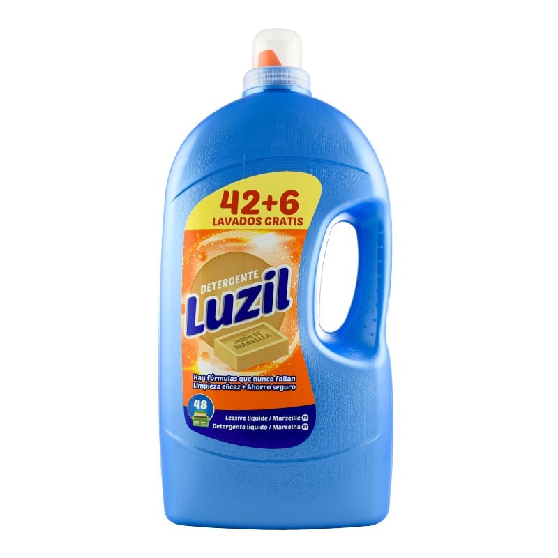 Detergente líquido Luzil Jabón de Marsella 42 lavados + 6 gratis Detergente líquido Luzil Jabón de Marsella 42 lavados + 6 gratis