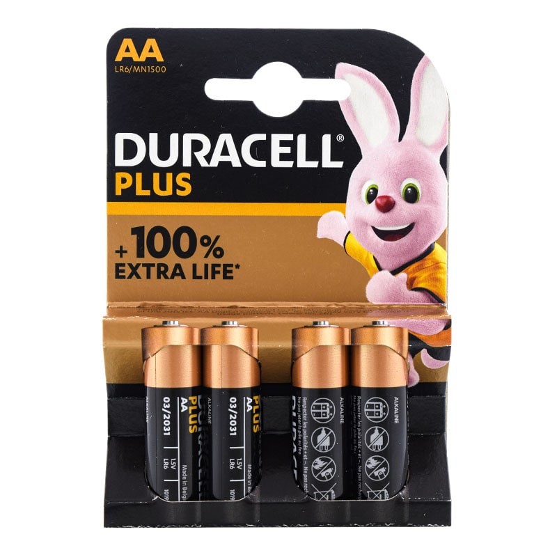 Pilas AA Simply Duracell Plus 4 ud