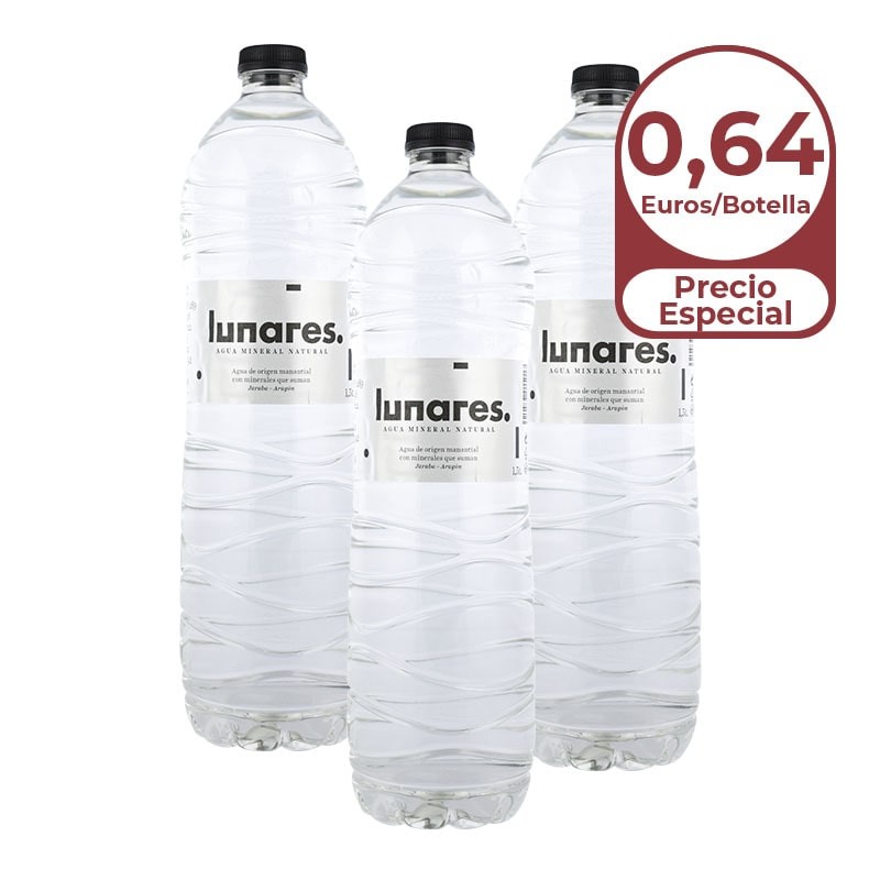 Agua mineral Lunares 1.5 litros 10 packs de 6 botellas