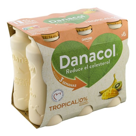 Danacol tropical 0% azúcares añadidos 6x100 g