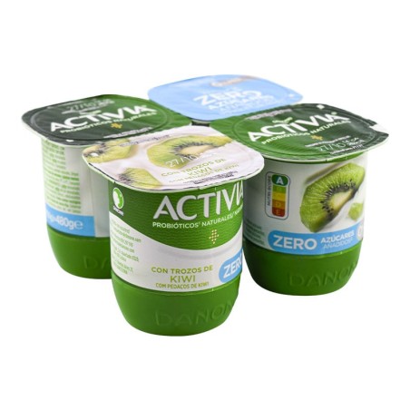 Yogur Activia con kiwi 0% 4x120 g