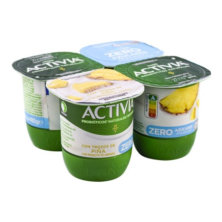 Yogur Activia con piñá 0% 4x120 g