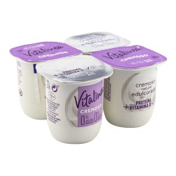 Yogur Danone Vitalinea 0% natural edulcorado 4x120 g