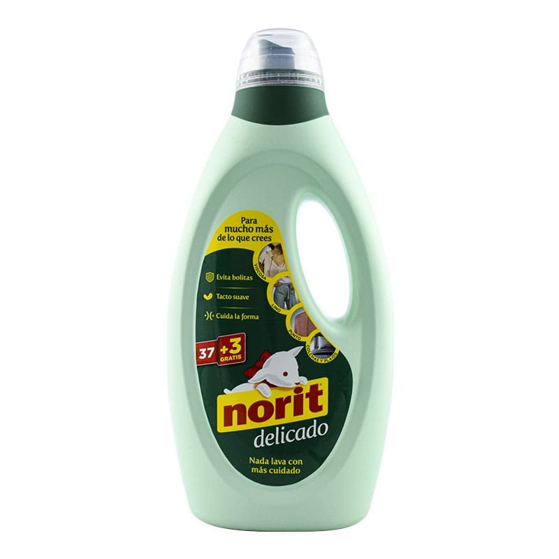 Comprar Detergente máquina Norit prendas delicadas 1125 ml + 90 gratis