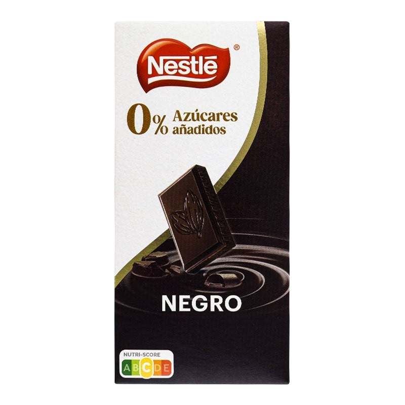 Chocolate negro sin azúcar Nestle tableta 115 g