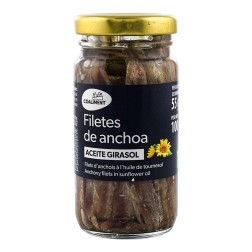Filetes de anchoa en aceite de girasol Coaliment tarro 100 g