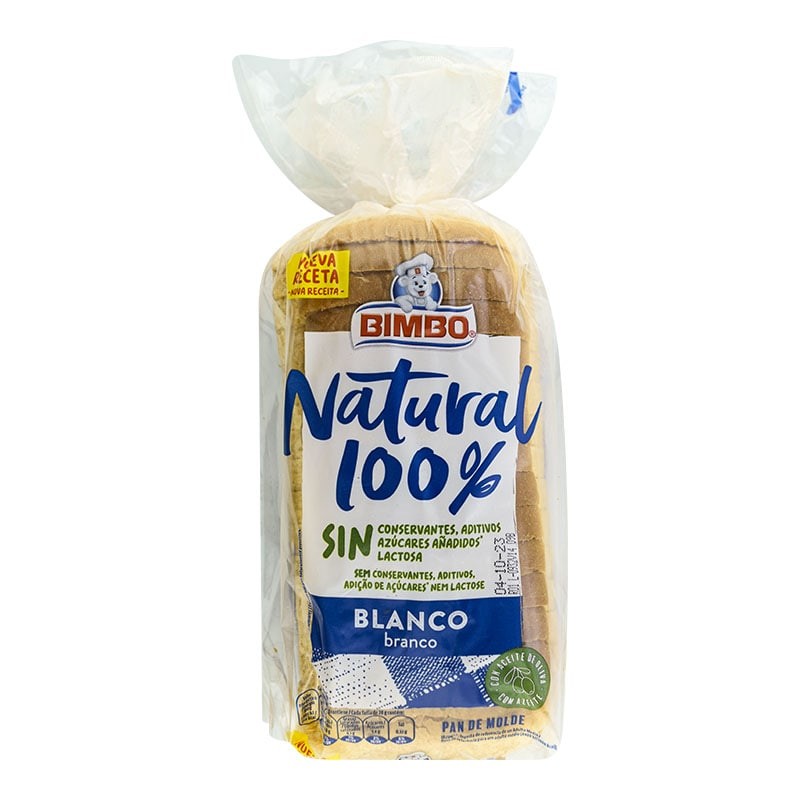 Pan de molde Bimbo Natural 100% 460 g
